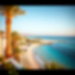 Stunning view of Al Mamzar Beach with clear blue waters and sandy shores