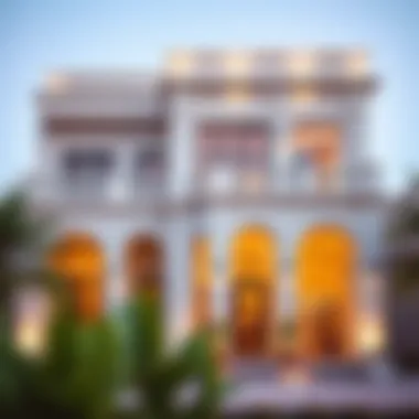 Stunning Al Twar Villa Facade Elegant villa exterior in Al Twar