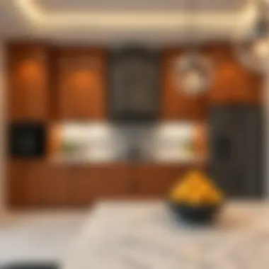 Contemporary Kitchen Features in Al Twar Modern kitchen design in Al Twar villas