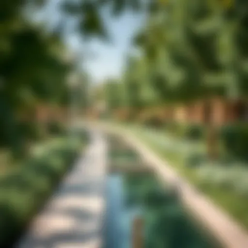 Lush greenery at Al Warqa 3 Park