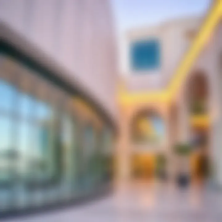 Architectural details of Al Fahim Building showcasing modern design