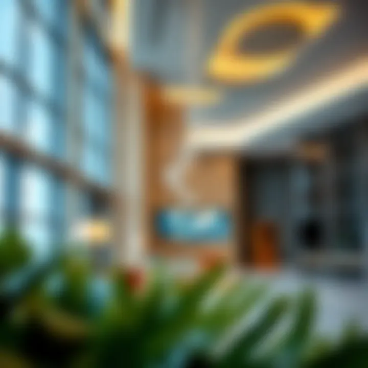 Interior design elements of Al Fahim Building highlighting innovation