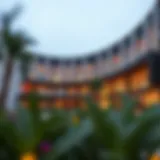 Exterior view of Carrefour Pavilion showcasing modern architecture