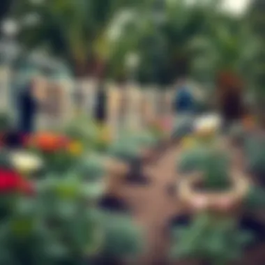 Cultural Community Garden A vibrant community garden illustrating cultural diversity and collaboration.