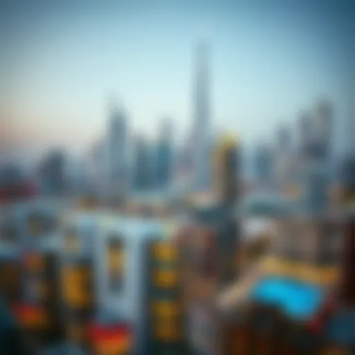 Skyline view of Dubai's modern architecture