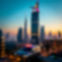 Dubai skyline showcasing luxury properties