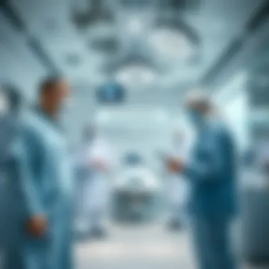 Healthcare Excellence in the UAE Healthcare professionals in a modern hospital setting demonstrating high-quality medical care