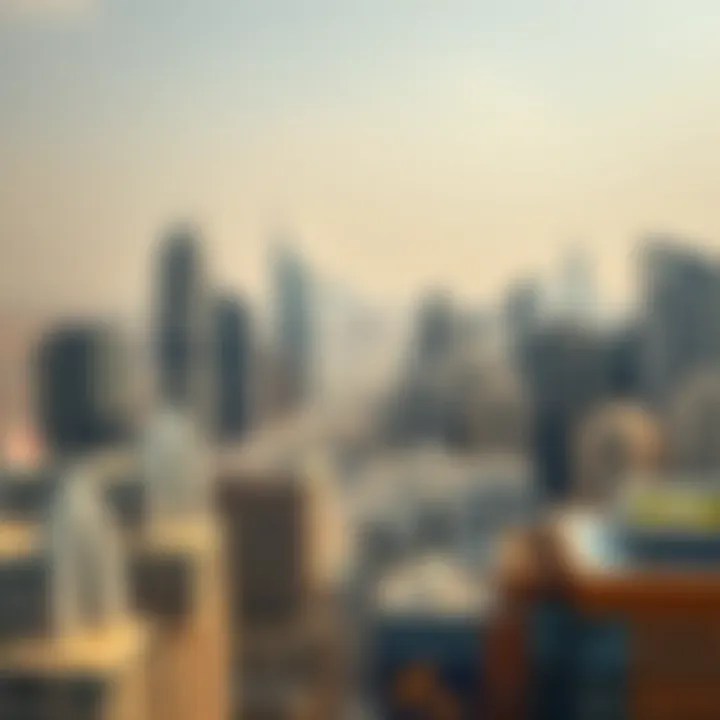 Overview of Dubai skyline showcasing modern architecture