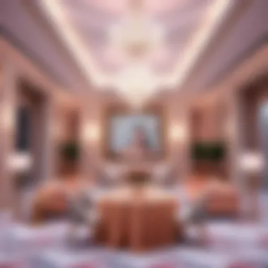 Elegant décor at a Dubai hotel for anniversary celebrations