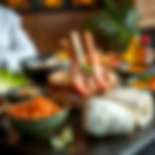 A vibrant spread of traditional Emirati dishes showcasing the rich culinary heritage of Dubai.