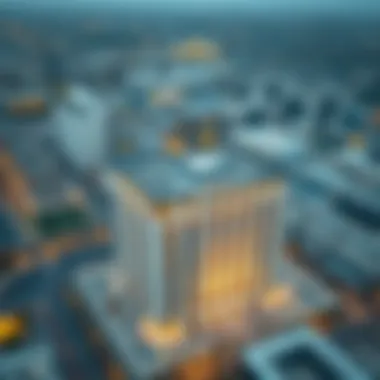 The Heart of Real Estate: Dubai Land Department Headquarters Aerial view of Dubai Land Department building