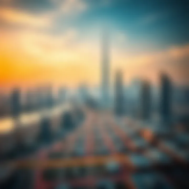 The Evolving Dubai Skyline: A Testament to Development Dubai skyline with real estate developments