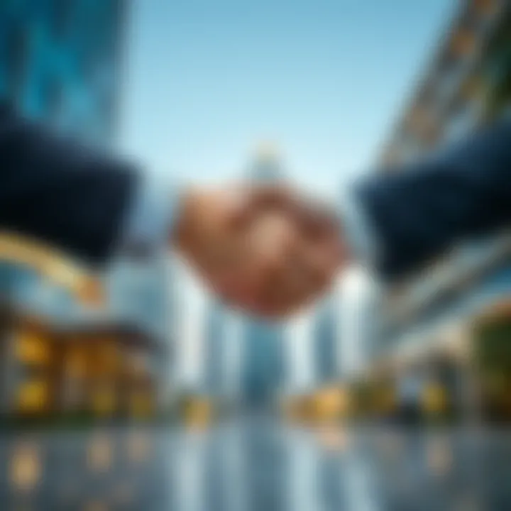 Building Trust: The Essence of Property Transactions Symbolic handshake representing property agreements