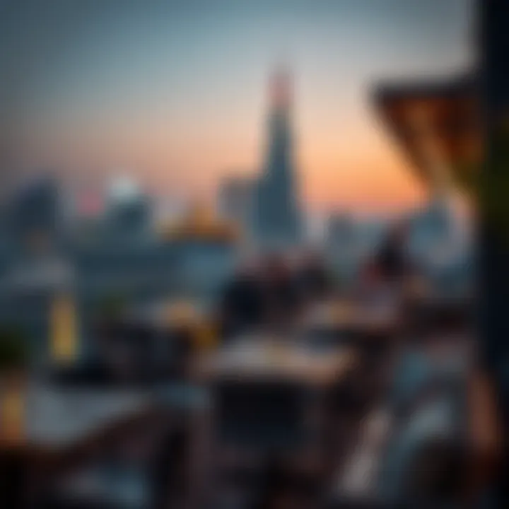 Rooftop Dining Ambiance Cozy ambiance at an affordable rooftop dining spot