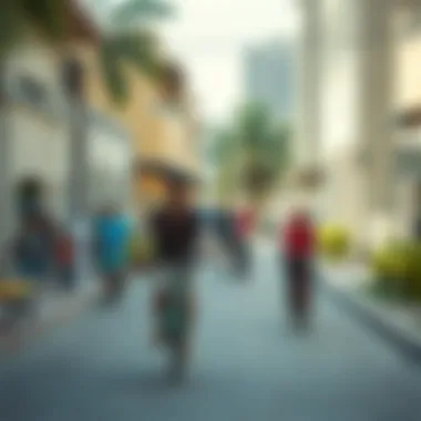 Community Life in المرسى النعيمية Vibrant community life in المرسى النعيمية with locals engaging in outdoor activities