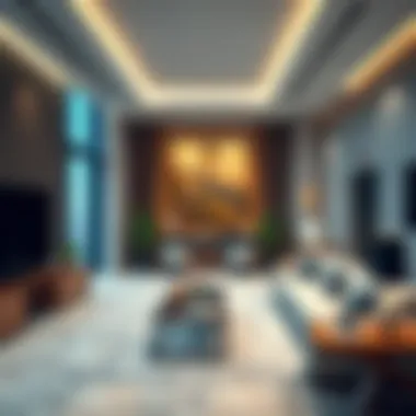 Luxurious residential apartment interiors in Business Bay