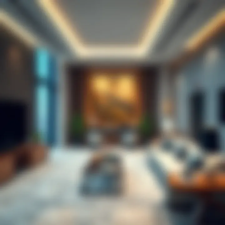 Luxurious residential apartment interiors in Business Bay