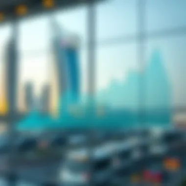 Statistical graph displaying real estate market trends in Dubai