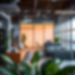 Modern coworking space with innovative design