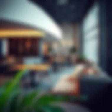 Trendy Coworking Area with Modern Amenities Trendy coworking area with modern amenities