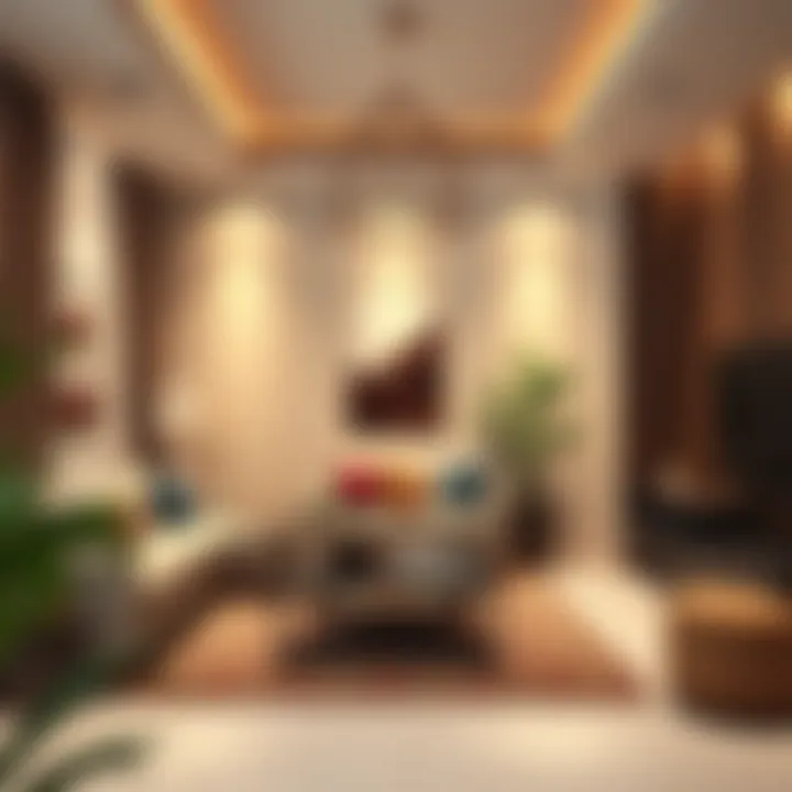 Cozy Living Room Interior Cozy living room interior of a 1 BHK villa