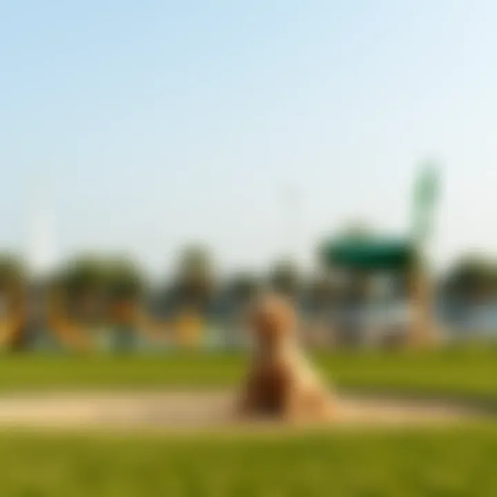Amenities and features available at a popular dog park in Dubai