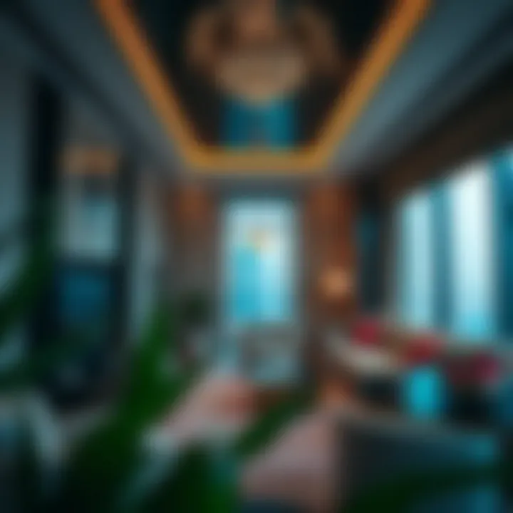 Interior design of a luxurious apartment in Emirates Tower