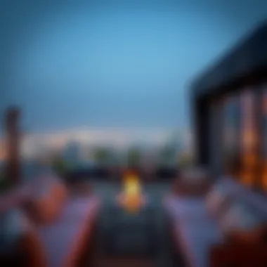 Breathtaking Rooftop Terrace View at فندق رويال ام البطين Stunning view from the rooftop terrace of فندق رويال ام البطين