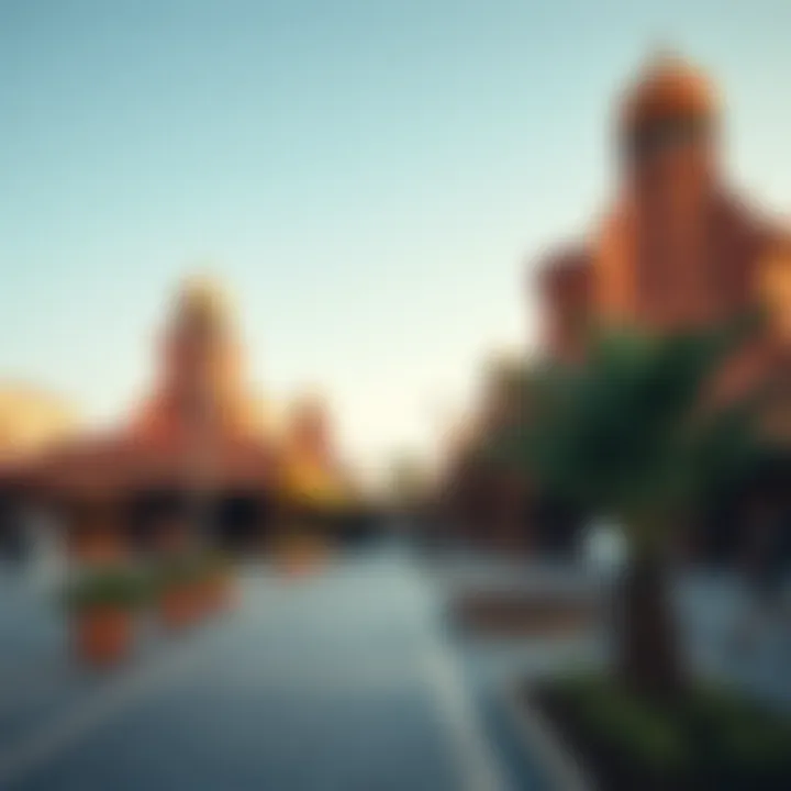 Diverse cultural pavilions at Global Village