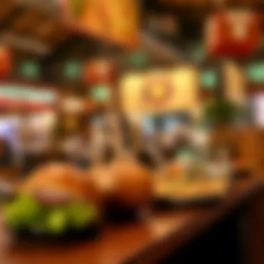 Delicious international cuisine offered at Global Village