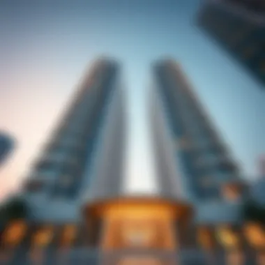 Architectural Details of Habtoor Tower Architectural details of Habtoor Tower showcasing its modern design