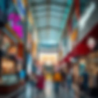 Vibrant Retail Scene in Manar Mall Diverse retail offerings at Manar Mall highlighting shopping experience