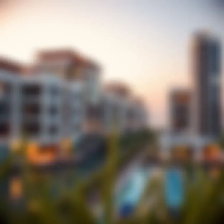 A stunning view of a Meraas Real Estate development in Dubai showcasing modern architecture