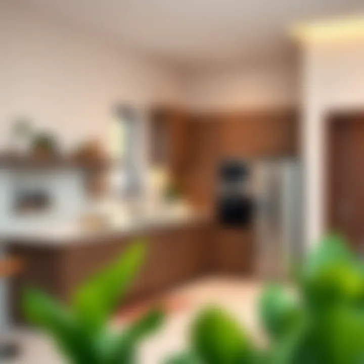 Modern Kitchen Setup in a Villa Modern kitchen setup in a 1 BHK villa