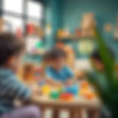 Interactive Learning Activities Interactive learning activities at a nursery in Dubai