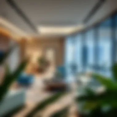 Client consultation area within the Omniyat sales office