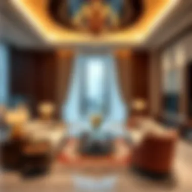 Luxury Interior of the Omniyat Sales Office Inside view of the Omniyat sales office with luxurious furnishings