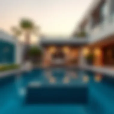 Serene Outdoor Space with Private Swimming Pool Serene outdoor space with private swimming pool