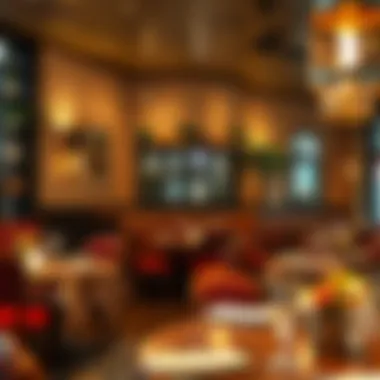 Cozy dining setting with unique decor