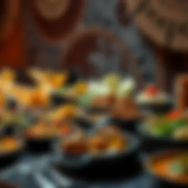 A selection of diverse dishes symbolizing cultural richness