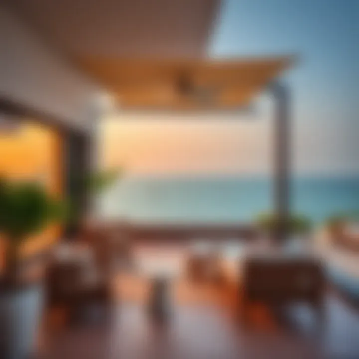 Outdoor terrace with stunning sea view, perfect for relaxation