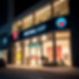 Exterior view of a modern retail shop in Al Barsha