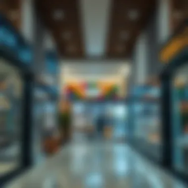 Interior layout of a shop suitable for various businesses