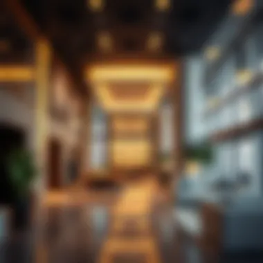 Interior view of a modern commercial space within ARCH Dubai