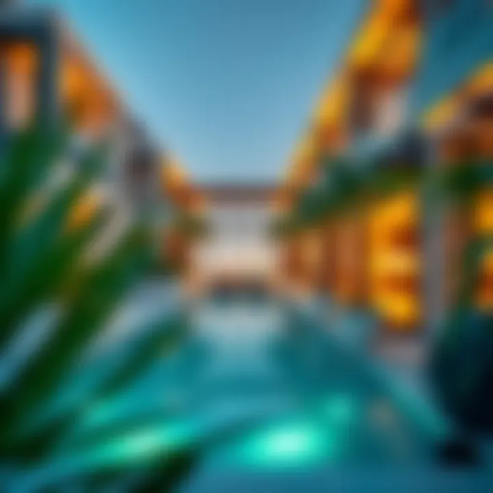 Residential area influenced by ARCH Dubai's architectural style