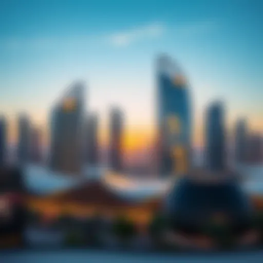 ARCH Dubai: A Visionary Addition to the Skyline Stunning skyline view of ARCH Dubai showcasing innovative designs