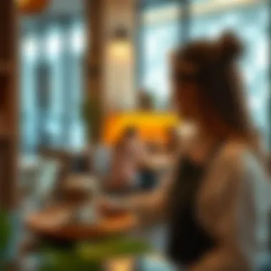 Artisan coffee served in a beautifully designed café