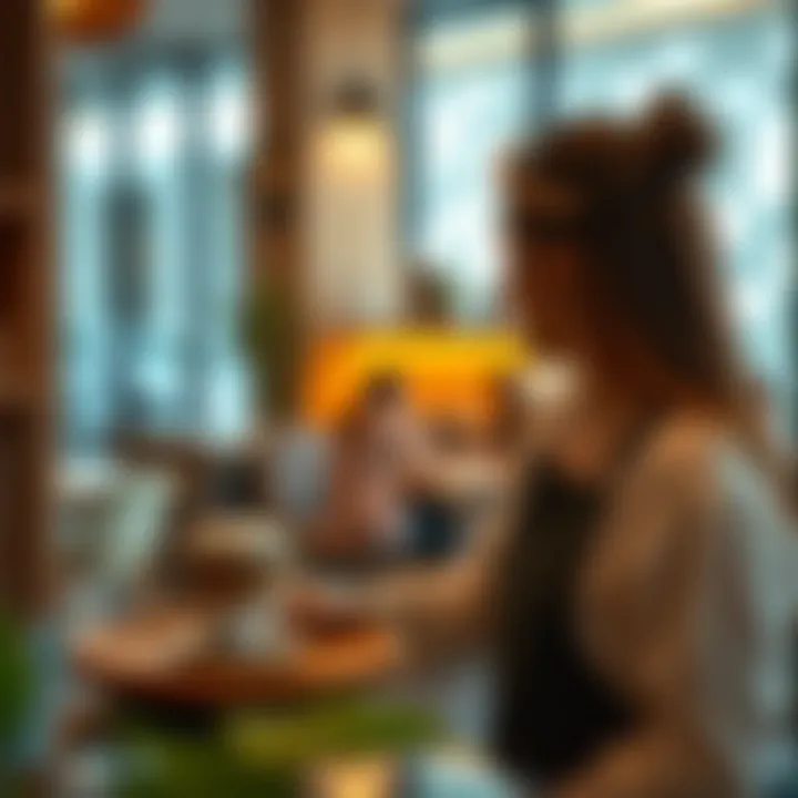 Artisan coffee served in a beautifully designed café