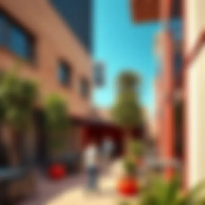 Community Engagement in Urban Design A vibrant community space encouraging social interaction within urban design.