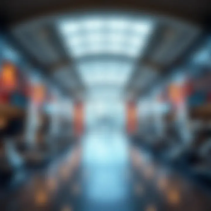 Interior of a modern sports facility in Dubai, highlighting cutting-edge design